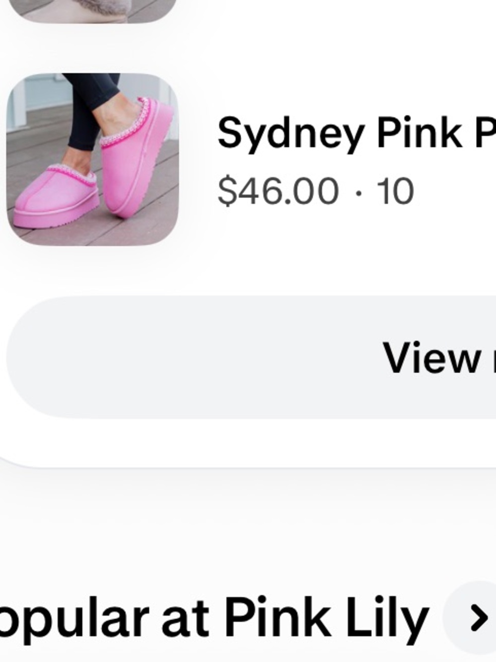 GUC pink platform slip on shoes / slippers